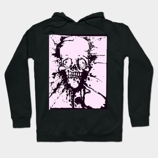 Splat Skull Pink Hoodie